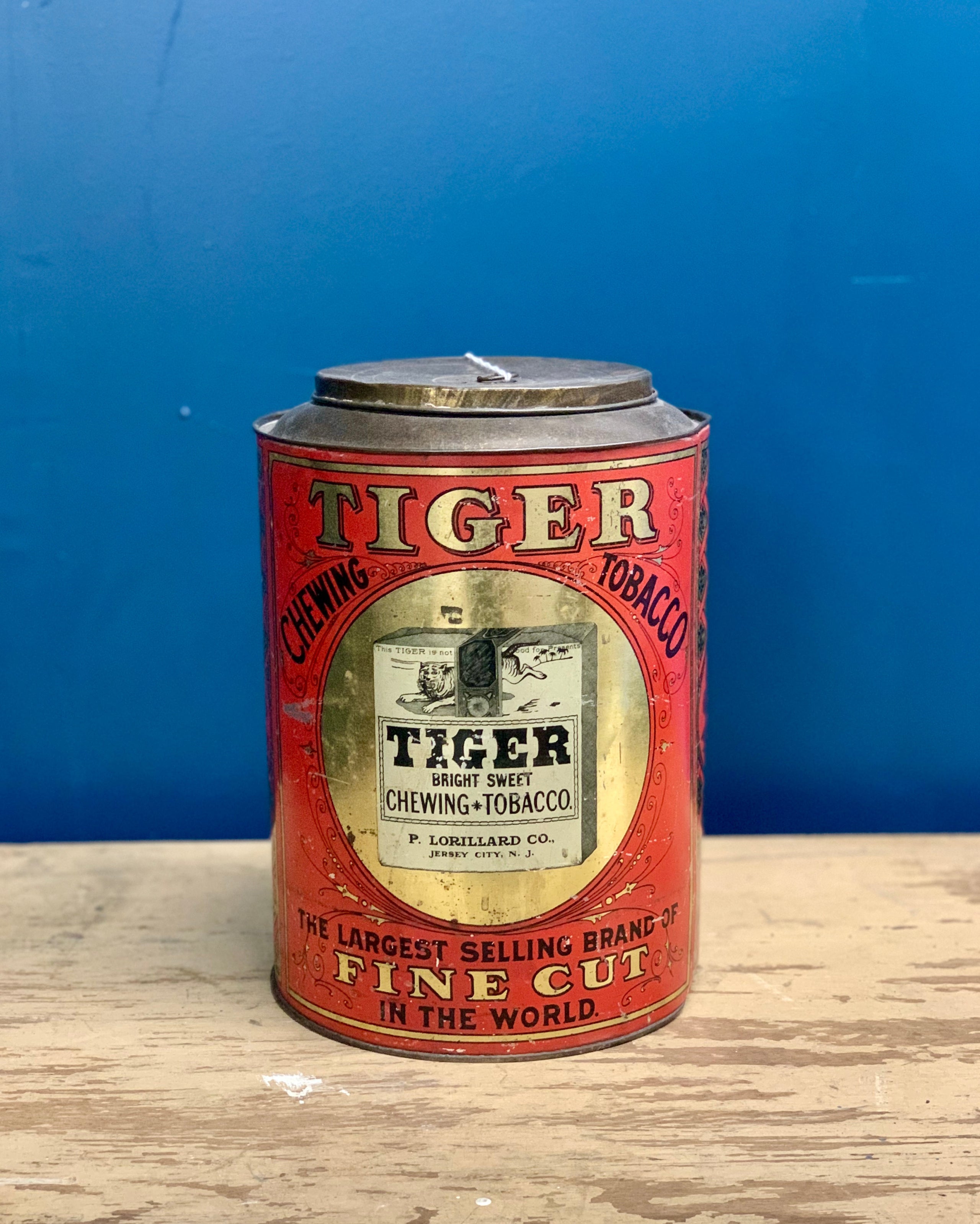 Tiger Brand Tobacco Tin - Large